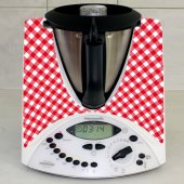 Naklejka Thermomix TM 31 - Czerwona Kratka