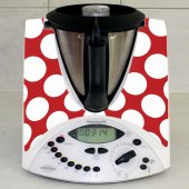 Naklejka Thermomix TM 31 - Czerwony w Groszki