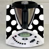 Naklejka Thermomix TM 31 - Kropki Black&White