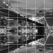 New York Bridge - Tiles Wall Stickers