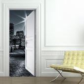 Night Door Stickers