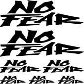 no fear Decal Stickers kit