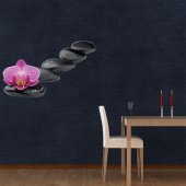 Orchid Pebbles Wall Stickers