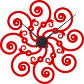 Ornament Clock Wall Stickers