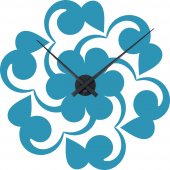 Ornament Clock Wall Stickers