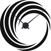 Orologio Adesivo spirale