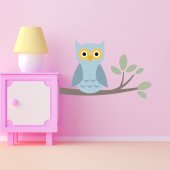 Owl Branch Wall Stickers