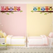 Owl Branch Wall Stickers