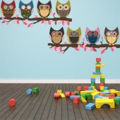 Owl Branch Wall Stickers