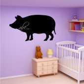 Pig -Chalkboard / Blackboard Wall Stickers