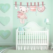 Pooh Clothing Wall Stickers
