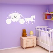 Princess carriage - Whiteboard Wall Stickers