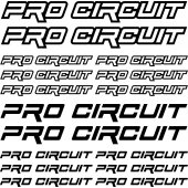 Pro circuit Aufkleber-Set