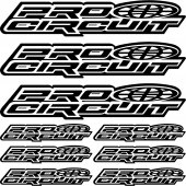 pro circuit Decal Stickers kit