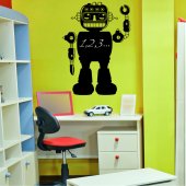 Robot - Chalkboard / Blackboard Wall Stickers