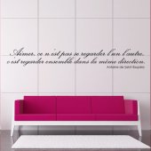 Saint Exupéry  Quote Wall Stickers