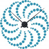 Spiral Clock Wall Stickers