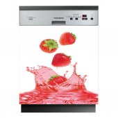Spülmaschine Aufkleber Erdbeeren