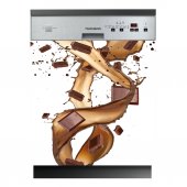 Spülmaschine Aufkleber Schokolade