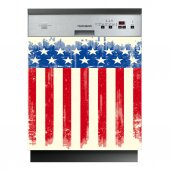 Spülmaschine Aufkleber USA-Flagge