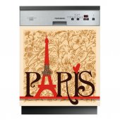Sticker Masina de Spalat Vase Paris
