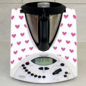 Sticker Thermomix TM 31 Ploaie de Inimi Roz