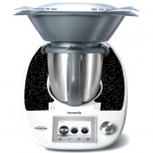 Sticker Thermomix TM 5 Banda fond Negru