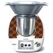 Sticker Thermomix TM 5 Rotund Ciocolatiu