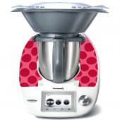 Sticker Thermomix TM 5 Rotund Rosu