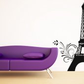 Sticker Turnul Eiffel Floare