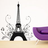 Sticker Turnul Eiffel Floare