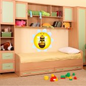 Autocollant Stickers enfant abeille miel