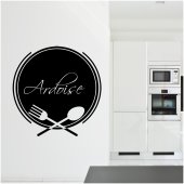 Stickers ardoise cuisine couverts