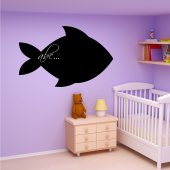 Stickers ardoise poisson