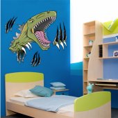 Autocollant Stickers enfant attaque dinosaure