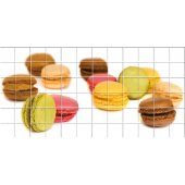 Stickers carrelage macarons