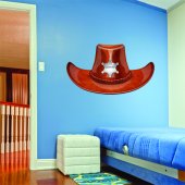 Autocollant Stickers enfant chapeau sheriff