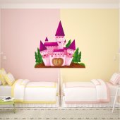 Autocollant Stickers enfant chateau