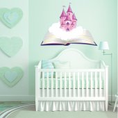 Autocollant Stickers enfant chateau nuage