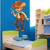 Autocollant Stickers enfant cowboy