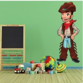 Autocollant Stickers enfant cowboy