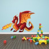 Autocollant Stickers enfant dragon