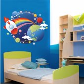 Autocollant Stickers enfant espace