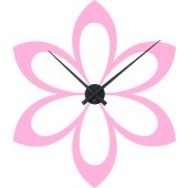 Stickers Horloge fleur