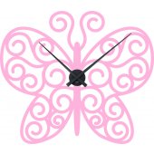 Stickers Horloge papillon