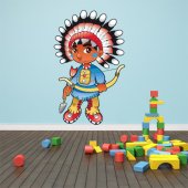 Autocollant Stickers enfant indien