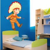 Autocollant Stickers enfant jeune indien