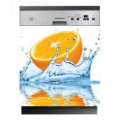 Stickers lave vaisselle orange