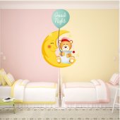 Autocollant Stickers enfant ourson good night