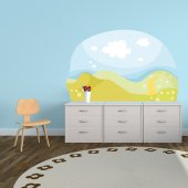 Autocollant Stickers enfant paysage